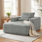 HOMCOM - Canapé-lit compact avec coussin pour salon - gris-La mousse à double couche haute résilience empêche l'affaissement et assure un soutien équilibré    
