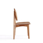 Manhattan Comfort - Ensemble de 4 chaises de salle à manger Versailles 18,5 po dossier rond style industriel chic - Nature-Hauteur d’assise : 42 cm avec une capacité de poids de 125 kg