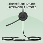 Yealink - Casque UH34 Double Teams - Casque pour téléphone et ordinateur - Certifié Microsoft Teams  - Noir-Connectivité USB pour les téléphones IP Yealink, y compris les séries T3/T4