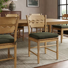 Modway - Jax Tissu Coussin de siège pour chaise à manger in Sauge-Housse amovible à fermeture éclair