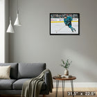 Joe Pavelski San Jose Sharks - Toile encadree - 31" x 22"-Prêt à accrocher - livré entièrement assemblé