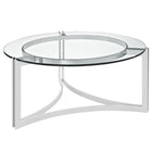 Modway - Signet Acier inoxydable Table basse - Argent-Table basse moderne