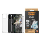 PanzerGlass - Bundle avec HardCase et Matrix Glass pour iPhone 15 Plus - Transparent-Le revêtement antibactérien tue jusqu'à 99,99 % de toutes les bactéries de surface courantes
