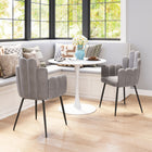 Zuo - Noosa Chaise de salle à manger - Gris - Ensemble de 2-Dimensions: 22,0 po L x 22,0 po L x 34,3 po H