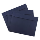 JAM Paper - Enveloppes texturées format livret, 9 x 12 po, bleu marine, 100 par paquet-Ouverture : livret