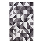 Modway - Kahula Mosaïque du triangle géométrique Tapis - 5 po x 8 po - Noir/Gris/Blanc-Tapis en mosaïque triangulaire géométrique