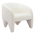 Zuo - Lopta Fauteuil d’appoint - Blanc-Aucun assemblage requis
