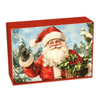 Pierre Belvedere - 2025 Cartes de Noël - Père Noël vintage - Anglais - Paquet de 20-Cartes et enveloppes de haute qualité pour la saison des fêtes