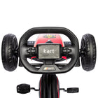 Aosom - Go-kart à pédales pour enfants avec essieu oscillant, siège réglable - rouge-Favorisez l’activité physique et développez la motricité avec le design à pédales 