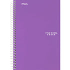 Five Star - Cahier à 2 sujets de qualité supérieure - 9-1/2 po x 6 po - 80 Feuilles - Couleurs assorties-Couvertures de couleurs variées (choix de couleur non disponible)