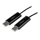 StarTech Câble de commutateur USB à 2 ports pour clavier et souris permettant le transfert de fichiers pour PC et MacMD-Utilisez un seul clavier et une seule souris sur plus d’un système d’exploitation à la fois