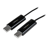 StarTech Câble de commutateur USB à 2 ports pour clavier et souris permettant le transfert de fichiers pour PC et MacMD-Utilisez un seul clavier et une seule souris sur plus d’un système d’exploitation à la fois