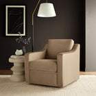 Modway - Liora Performance Velvet Fauteuil - Taupe-Accoudoirs courbés