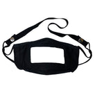 Masque Mist Away Communication See-Thru avec tour de cou, noir-Masque See-Thru. Noir. Taille adulte. Pour sourds / HoH.