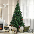 HOMCOM - Arbre de Noël 7 Pieds Support Métallique Saisonnier Fête Intérieur-Stabilité sûre et rangement facile grâce au support métallique stable et pliable 