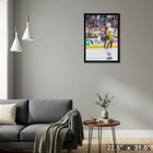 Evgeni Malkin Pittsburgh Penguins Goal Celebration sur toile - Toile encadree - 22" x 31"-Prêt à accrocher - livré entièrement assemblé