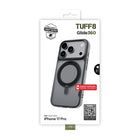 TUFF8 - Étui Glide360 Mag Noir Fumé iPhone 17 Pro-Conception innovante : un design résistant aux rayures activé par la chaleur et une couche antichoc permettent une résilience accrue