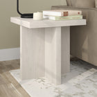 Hudson&Canal - Table d'appoint carrée Elna de 56 cm de largeur, , blanc aulne-Nettoyer avec un chiffon doux et sec, sans produits chimiques agressifs ni produits de nettoyage abrasifs