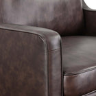 Modway - Impart Cuir authentique Fauteuil - Brown-Assemblée requise