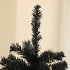HOMCOM - Sapin de Noël artificiel de 6 pieds avec ouverture automatique - noir-La base en acier stable maintient l'arbre droit 