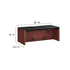Modway - Kinetic Support mural de 38" Bureau - Black Cherry-Construction en plaques de particules et mélamine