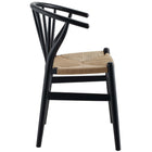 Modway - Flourish Fuseau Fauteuil d’appoint de salle à manger - Noir-Comprend des calottes de pied en plastique