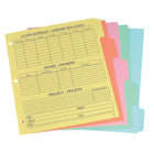 Oxford - Intercalaires pour matières avec échéancier  - 5 onglets - format lettre - couleurs assorties-Papier 11 po, manille