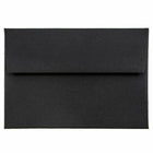 JAM Paper - Ensemble de papeterie recyclée - 25 cartes blanches et 25 enveloppes A6 - Lin noir recyclé - ensemble de 25-Taille : A6 (4,75 x 6,5 pouces)