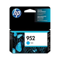 Cartouche d’encre cyan d’origine HP 952 (L0S49AN)-La cartouche de toner standard permet d’obtenir jusqu’à 630 pages