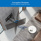 Mount-It! - Support mural pour téléviseur à mouvement complet pour écrans de 60 à 120 pouces-Dimensions du produit : 3 po à 27,7 po x 39,8 po x 24,8 po