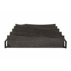 Bibliothèque Live Edge de Gry Mattr, noyer noir-Assemblage requis