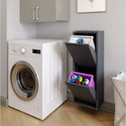 Ceha Canada - Armoire de rangement métallique polyvalente CK à 2 portes - 13 po L - Gris foncé-DESIGN POLYVALENT : Idéale pour séparer la nourriture, les vêtements, les articles de papeterie ou plus encore. Les poignées intégrées facilitent le déplacement, tandis que les multiples compartiments gardent vos articles organisés