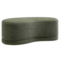 Modway - Nimbus 48" Rembourré Ottoman Bench - Sage-Rembourrage en chenille souple