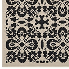 Modway - Ariana Treillis floraux vintage à l’intérieur et à l’extérieur Tapis de 5 pi l x 8 pi L - Noir et beige-Polypropylène 100% doux