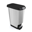 Curver - 42l Alto Poubelle-Argent et noir