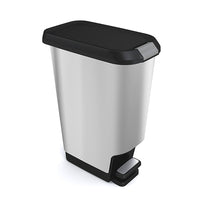 Curver - 42l Alto Poubelle-Argent et noir