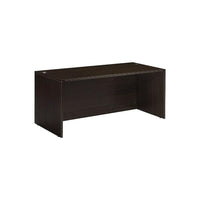 Office Star - Coquille de bureau 66 po de la collection Napa, fini espresso-Avec dessus et panneaux d'extrémité de 1 po, et panneaux de modestie de 5/8 po