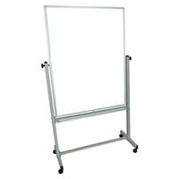 Luxor - Tableau blanc mobile 36 po x 48 po (MB3648WW)-Le tableau blanc mobile magnétique et réversible est conçu pour la salle de classe et doté de quatre roulettes pour une mobilité améliorée.