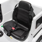 Aosom - mercedes-benz g500 licensed 12v voiture électrique pour enfants - blanc-Phares fonctionnels, volant, commandes avant/arrière, fonction vitesses haute-basse 