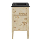 Modway - Elysian 36" Vanette de salle de bain - Burl noir-Construction en bois de manguier