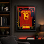 Frameworth - Coupe du Monde FIFA 2026 Officielle Espagne Lamine Yamal Cadre Réplique de Maillot - 25,75 po x 33,75 po-9