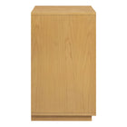 Modway - Aiko Armoire d’accent - 39 po - Chêne clair-Portes à pousser pour ouvrir