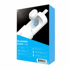 Écouteurs Brookstone NanoLink True Wireless avec étui de chargement - Blanc-4 heures. par charge, l'étui de charge fournissant jusqu'à 4 recharges, lorsqu'il est complètement chargé