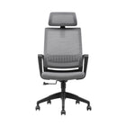 Brassex - Chaise de bureau Jared - Gris-La conception ergonomique comprend une assise en mousse haute densité et des accoudoirs fixes pour soutenir votre corps, même pendant vos journées les plus longues
