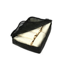 TUCCI Italy - Ensemble de cube de voyage 3 pièces - noir-Haut en maille respirante - visibilité, ventilation, identification facile des objets