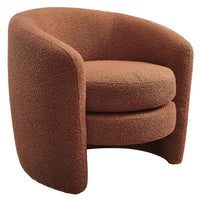 Modway - Affinity Rembourré Tissu Boucle Fauteuil à dossier incurvé - Rouille-Tissu boucle Tissu Rembourrage