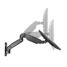 IntekView - Bras de moniteur à ecran unique à montage mural-Incliner et pivoter votre moniteur jusqu'à 90 deg vers la gauche et la droite pour une visualisation facile.