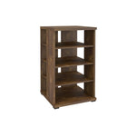 Nexera - Tour audio à 4 étagères Jasper, Truffe-4 tablettes de rangement ouvertes