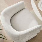 Modway - Verity Barrel Back Chenille Fauteuil à manger - Ivoire-Aucune assemblée requise