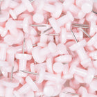 JAM Paper - Punaises colourées - rose pastel - paquet de 100-Gardez vos travaux scolaires, vos travaux de bureau, vos projets artistiques et visuels organisés avec des punaises colourées !
